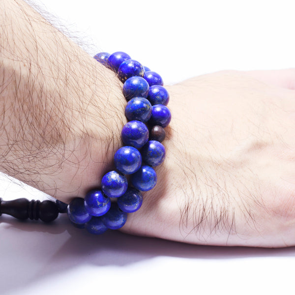 The Companion Tasbih Bracelet: LAPIS LAZULI- 33BEADS,10MM