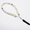 The Companion Tasbih Bracelet:WHITE AGATE- 33BEADS,10MM