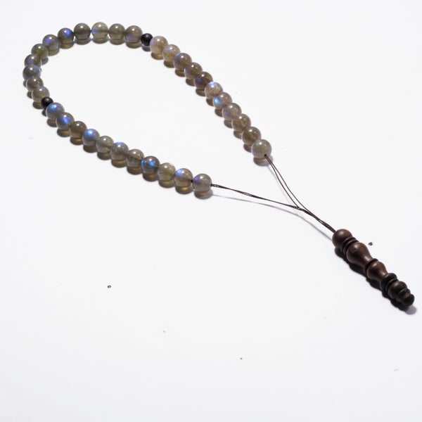 The Companion Tasbih Bracelet: LABRADORITE - 33BEADS,10MM