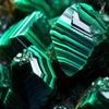The InterMix Malachite With Black Obsidian 100 Beads 8MM