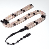 The InterMixRose Quartz With Garnet 100 Beads 8MM