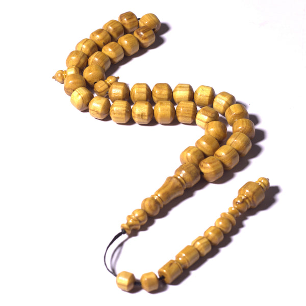 The Teak Wood Special Cylender Shape 33 Beads 10MM.