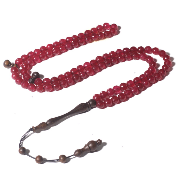 THE RUBY QUARTZ - 100 BEADS- 8 MM