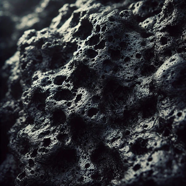 The Black Lava 33-BEADS-8MM