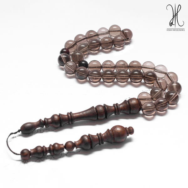The Smokey Quartz 33 Beads 10MM