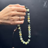 The Traveller Misbaha Bracelet: PREHNITE - 33Beads, 10mm