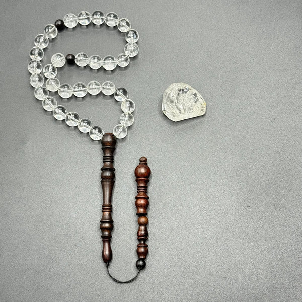 The Clear Quartz (Dur e NaJaf) 33 Beads 10 MM